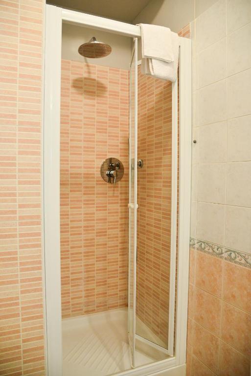 Koupelna v ubytování Hotel Domingo