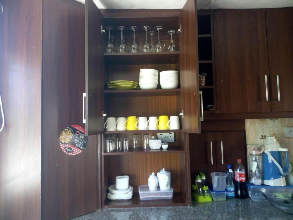 Kuchyň nebo kuchyňský kout v ubytování Kenya Inn