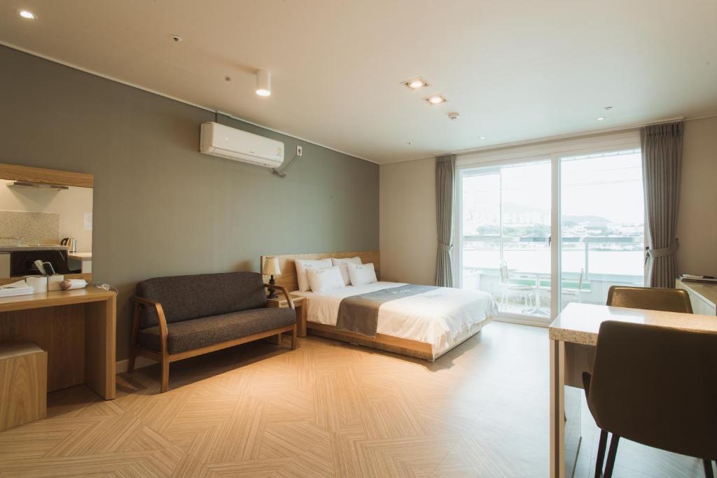 Postel nebo postele na pokoji v ubytování Lium Spa Hostel