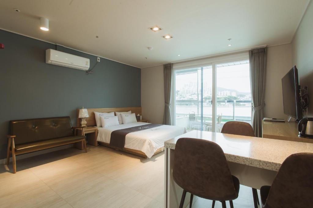 Postel nebo postele na pokoji v ubytování Lium Spa Hostel