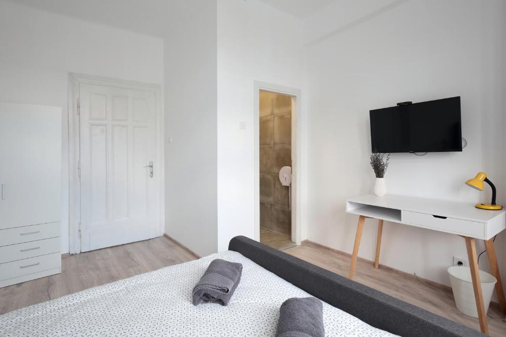 TV a/nebo společenská místnost v ubytování Hostel Musala