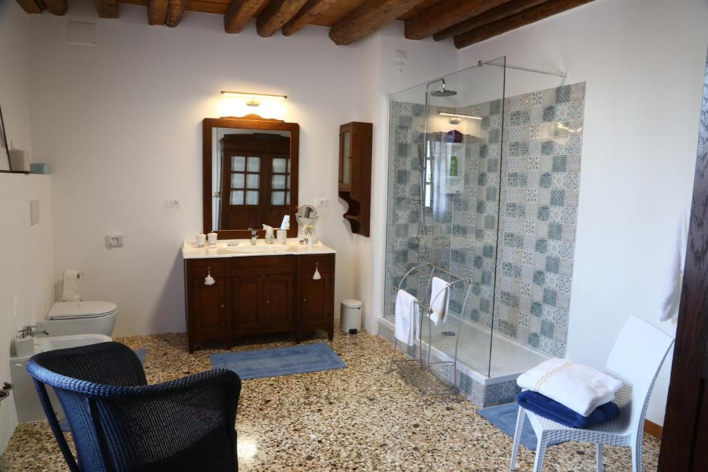 Koupelna v ubytování Palazzo Strassoldo bed & breakfast