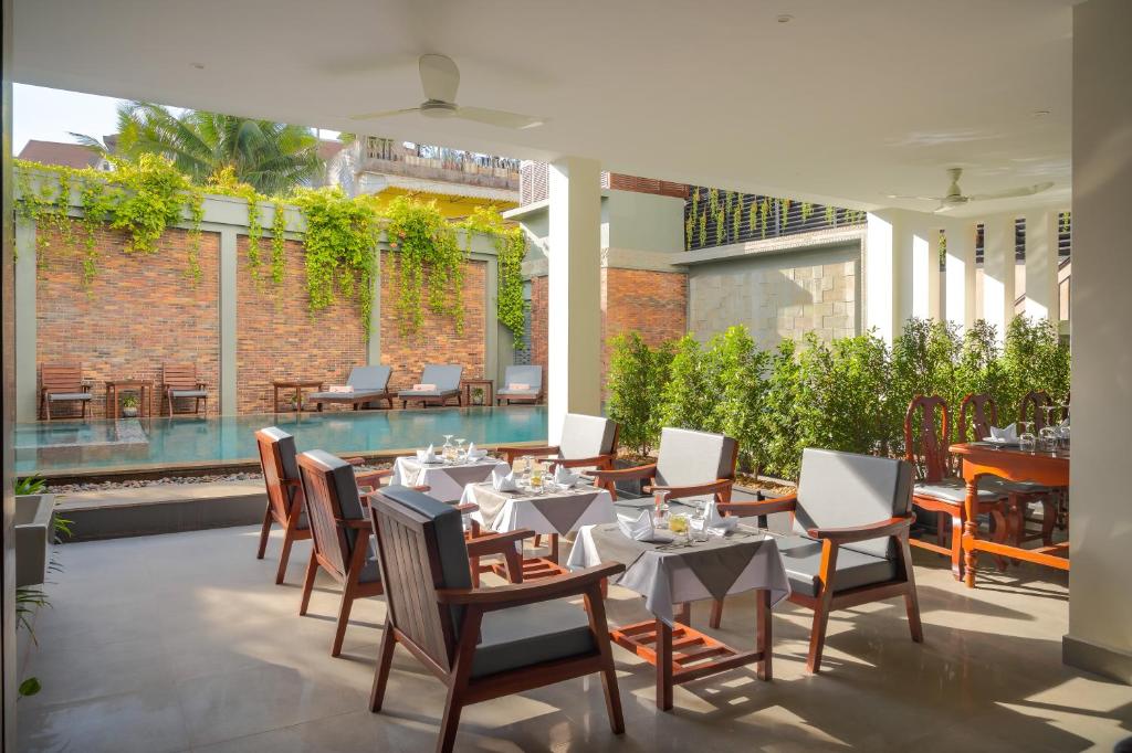 Restaurace v ubytování Mony Reach Angkor Hotel