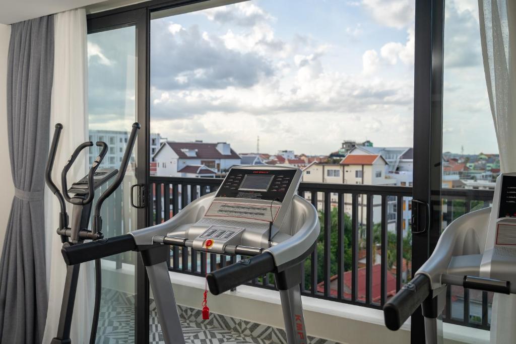 Balkón nebo terasa v ubytování Mony Reach Angkor Hotel