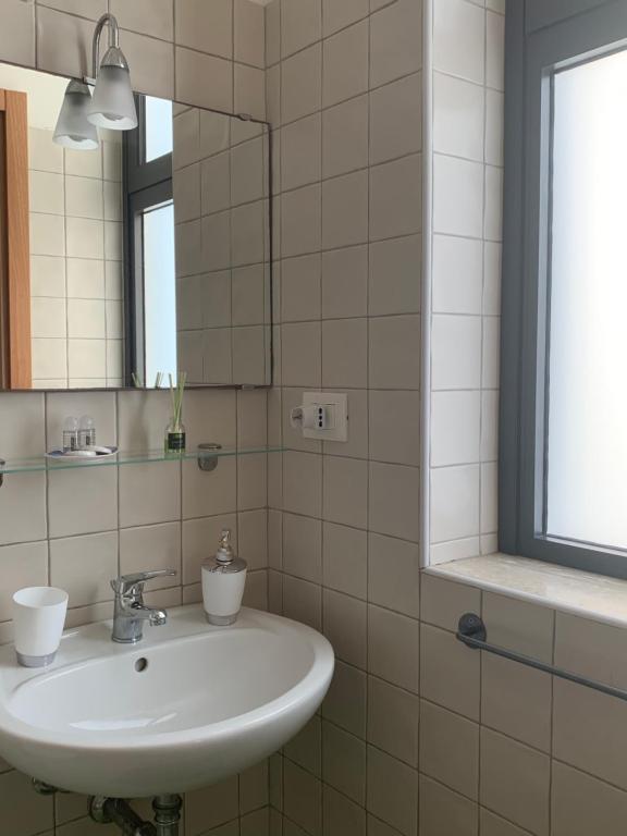 Koupelna v ubytování B&B Giallolumia