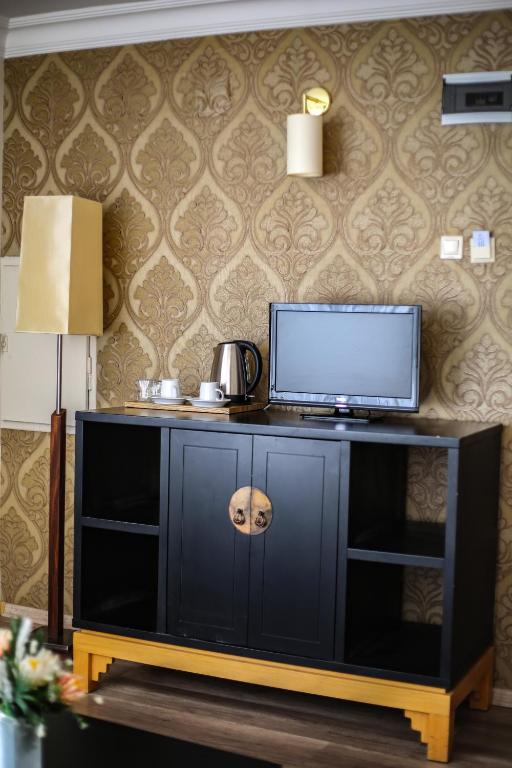 Příslušenství pro přípravu čaje a kávy v ubytování Grand Terme Hotel