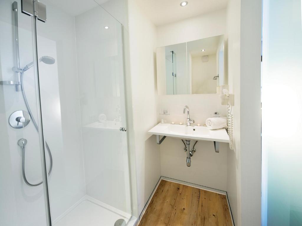 Kúpeľňa v ubytovaní Gästehaus Oblasser
