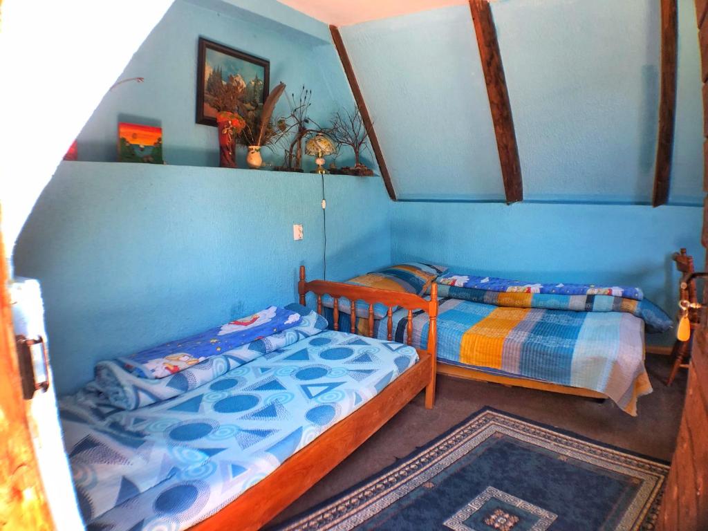 Postel nebo postele na pokoji v ubytování Kamp Vrbnica