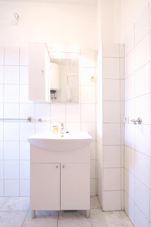 Koupelna v ubytování Apartments Stokic