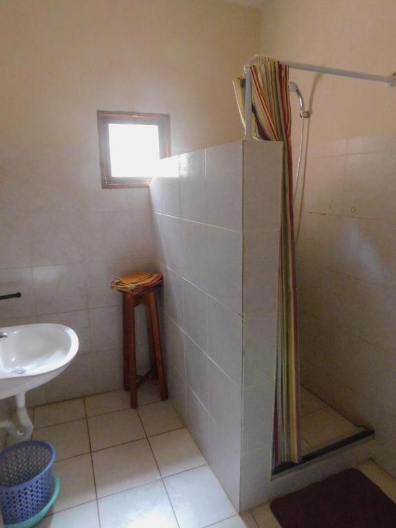 Koupelna v ubytování Tortuga B&B