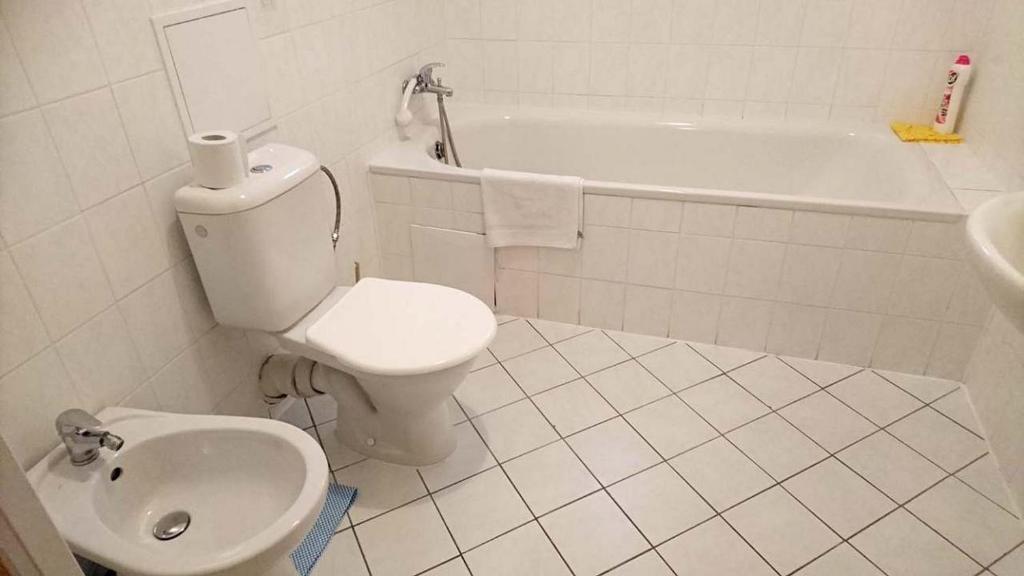 Koupelna v ubytování Apartmány EDDY