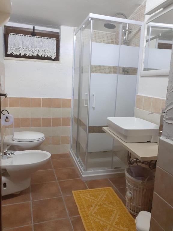 Koupelna v ubytování B&B Partaitria