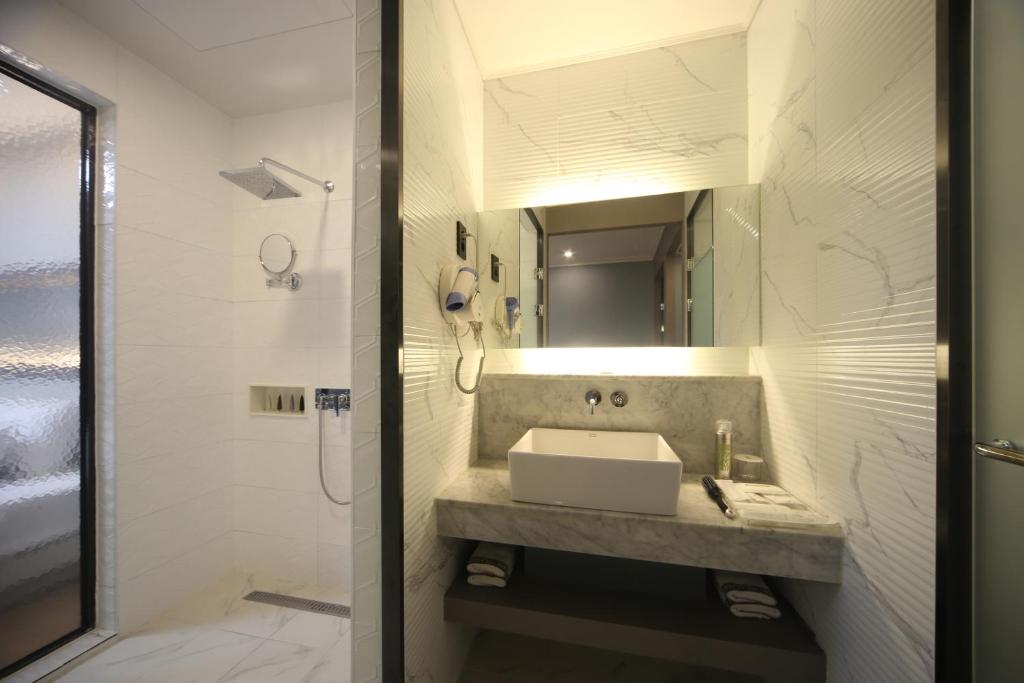 Koupelna v ubytování Bestie Hotel