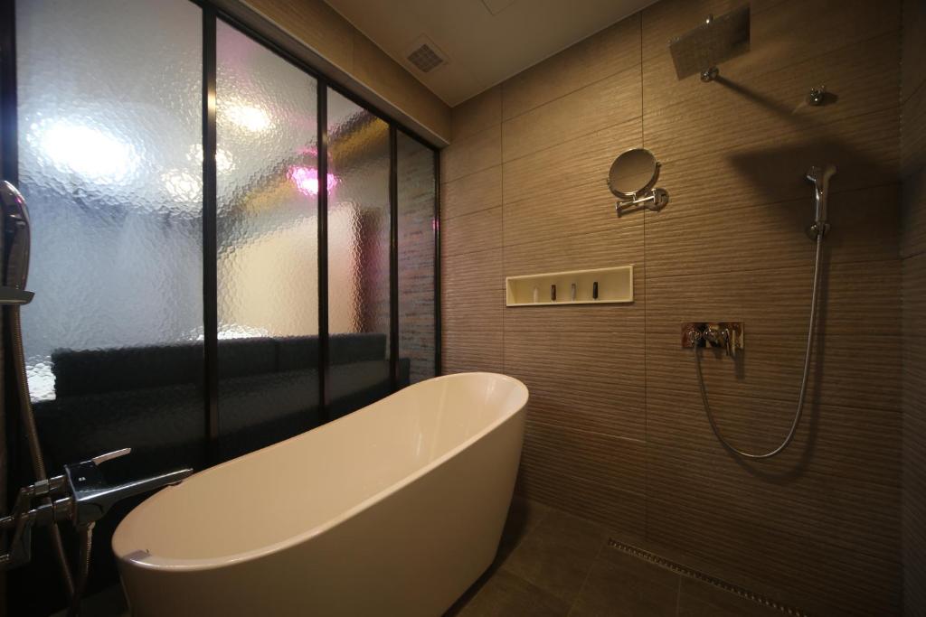 Koupelna v ubytování Bestie Hotel