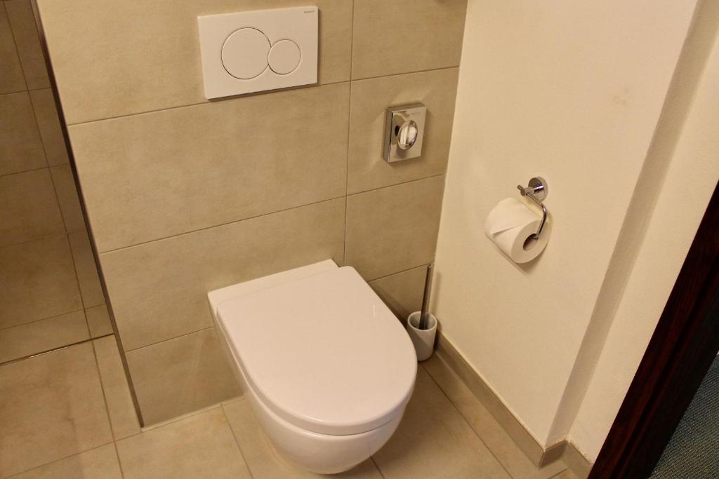Koupelna v ubytování Hotel Donnersberg