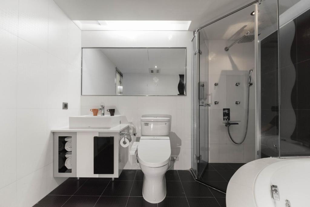 Koupelna v ubytování Saual Keh Hotel