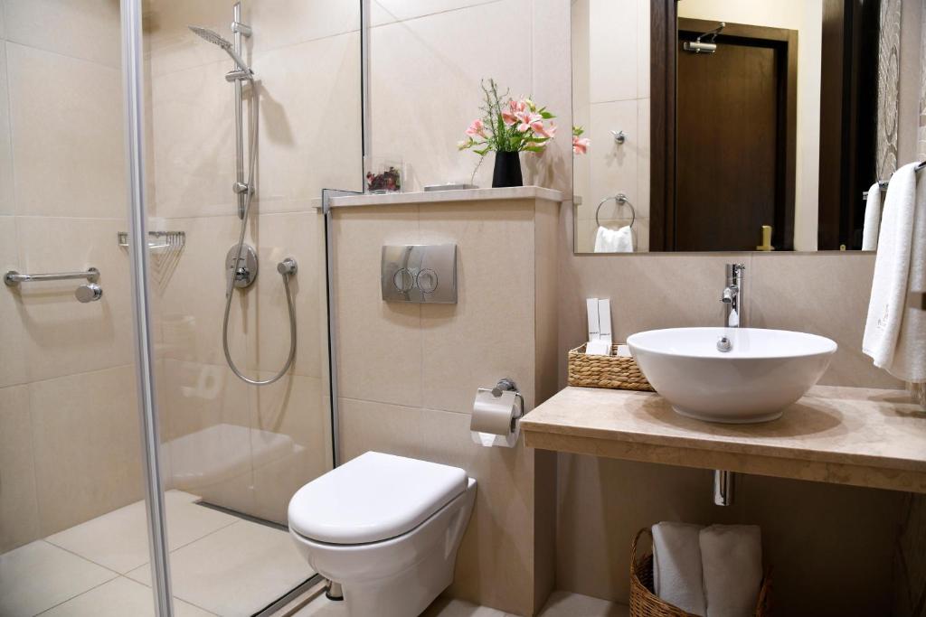 Koupelna v ubytování Badagoni Boutique Hotel Rustaveli