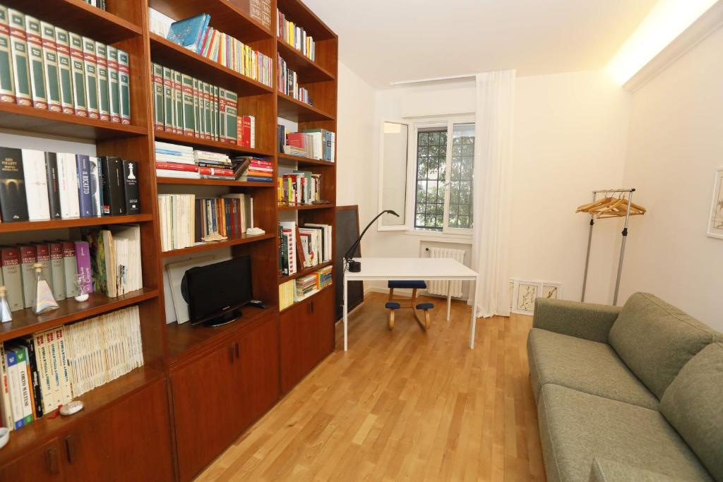 Knihovna v bed and breakfast