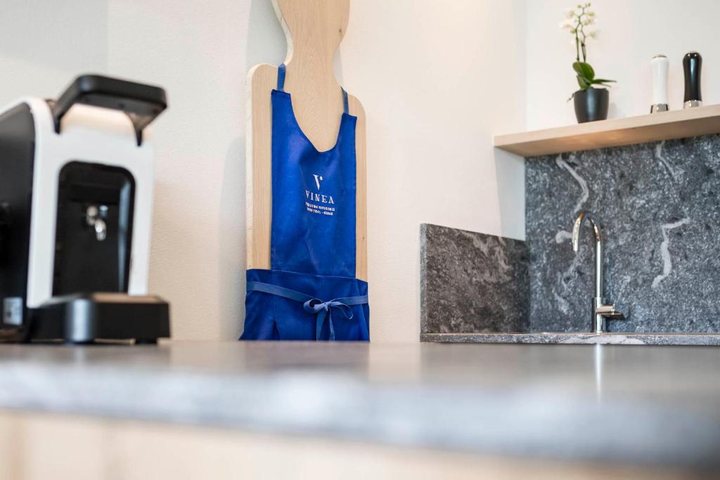 Kuchyň nebo kuchyňský kout v ubytování Vinea - Suites