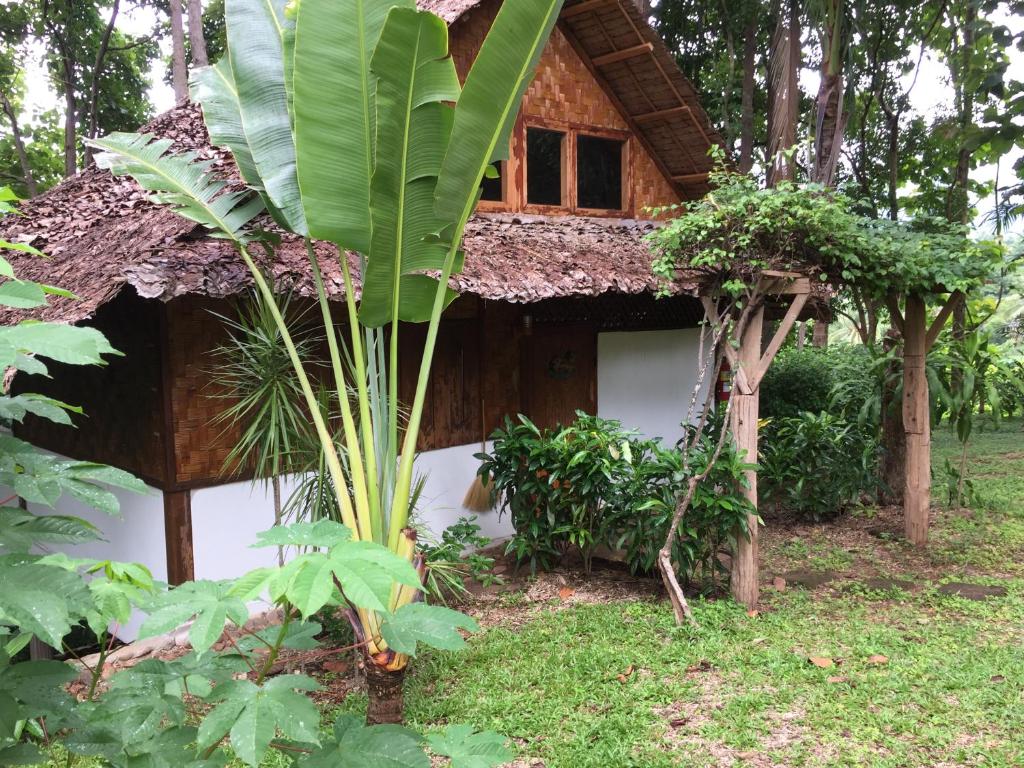 Ein Garten an der Unterkunft Sang Tong Huts