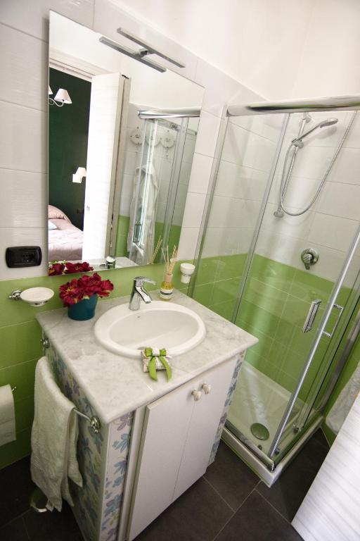 Koupelna v ubytování B&B Grazia