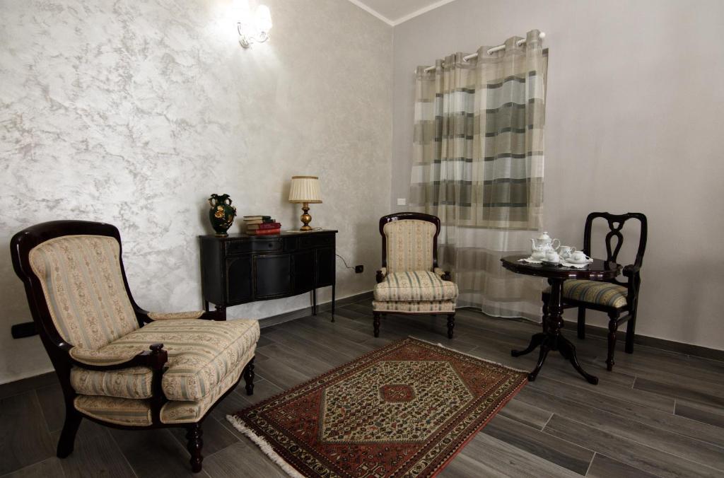 Posezení v ubytování B&B Grazia