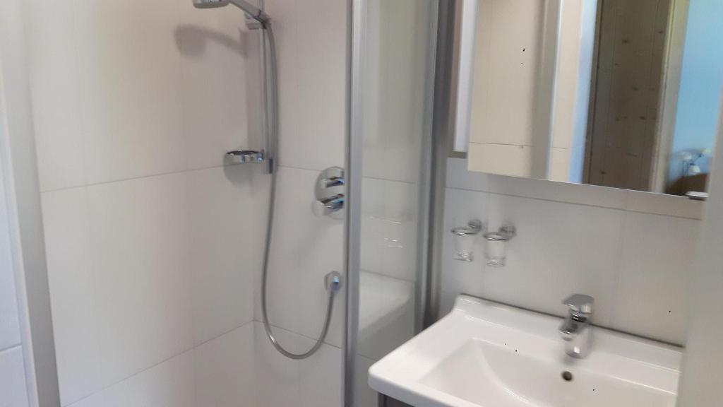Koupelna v ubytování Lamplhof B&B