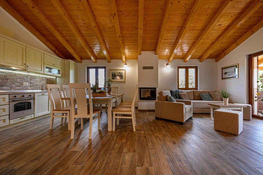 Kuchyň nebo kuchyňský kout v ubytování Villa Dajana