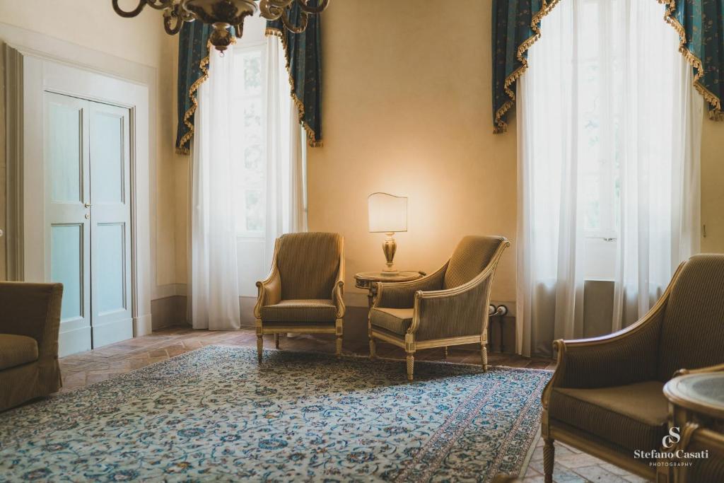 Posezení v ubytování Villa Rinalducci