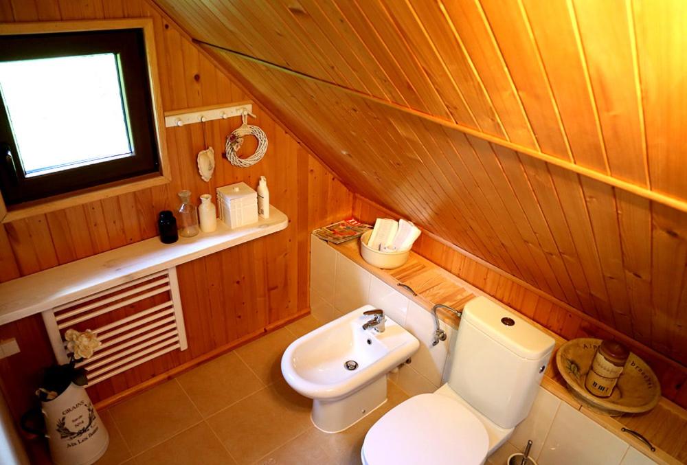 Kúpeľňa v ubytovaní Pod Dębem