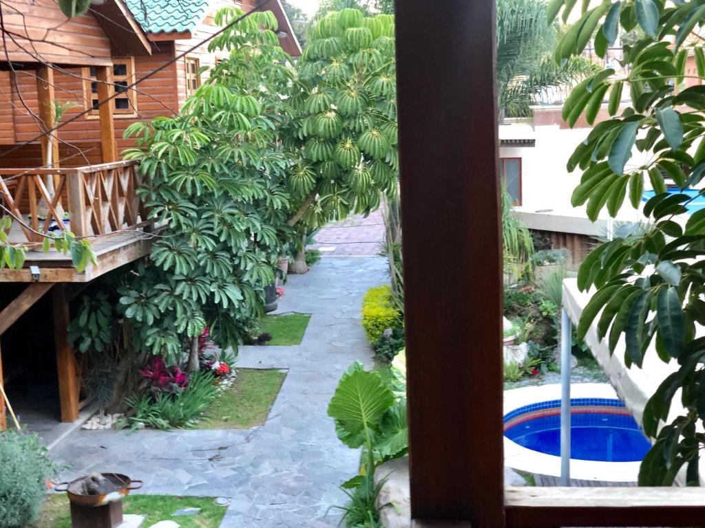 Zahrada ubytování Cabañas La Finca