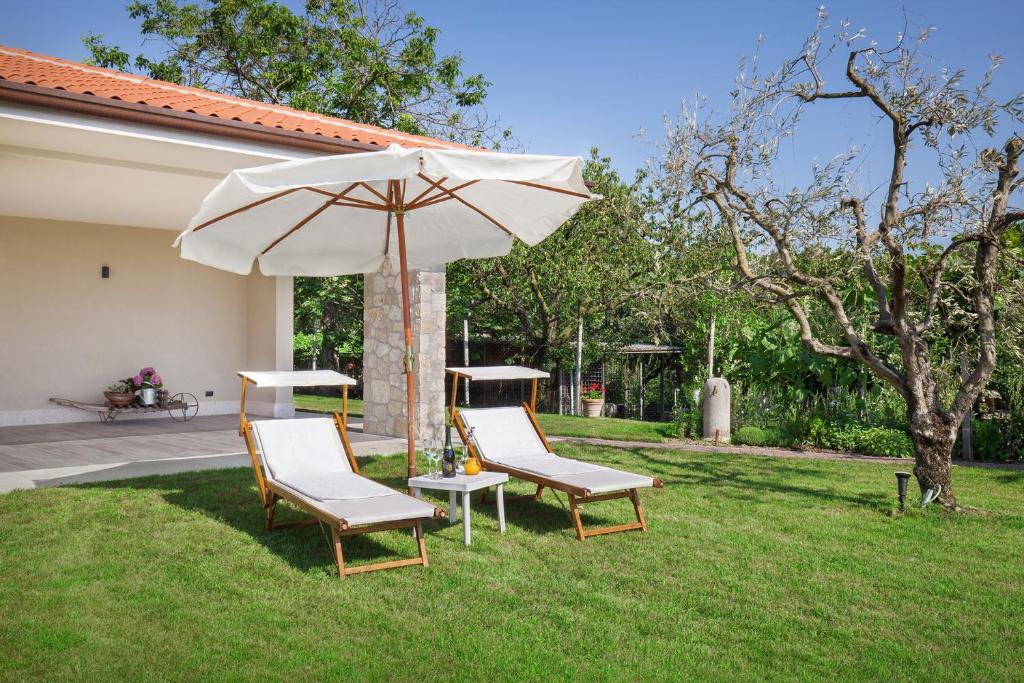 Zahrada ubytování B&B I Tre Olivi