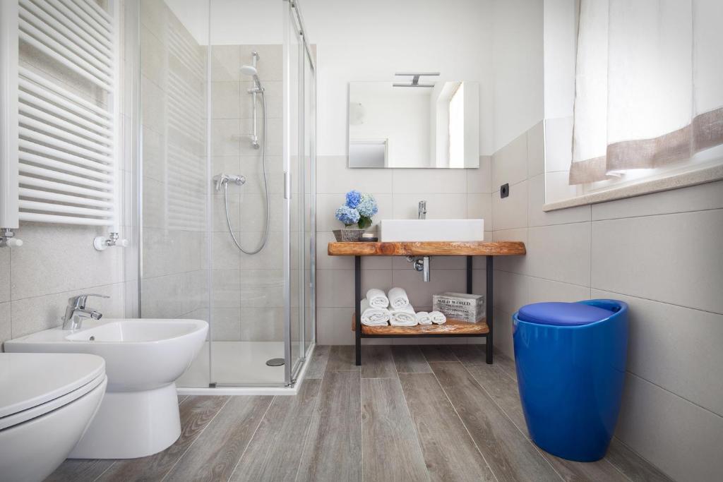 Koupelna v ubytování B&B I Tre Olivi