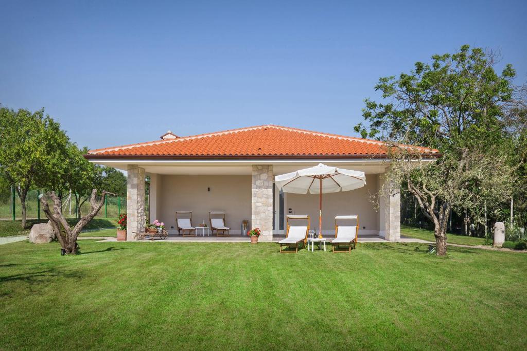 Zahrada ubytování B&B I Tre Olivi