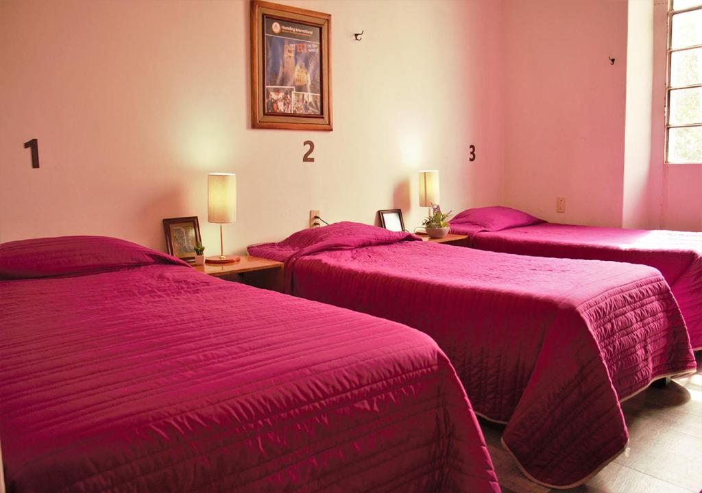 Postel nebo postele na pokoji v ubytování Hotel lit Guadalajara