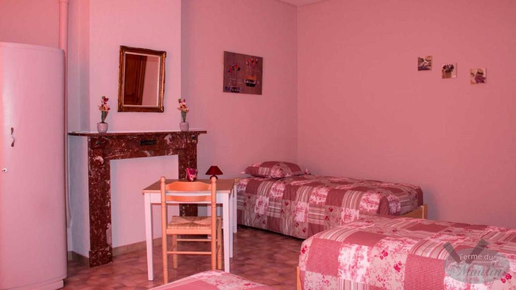 Kuchyň nebo kuchyňský kout v ubytování Gîte ferme du moulin