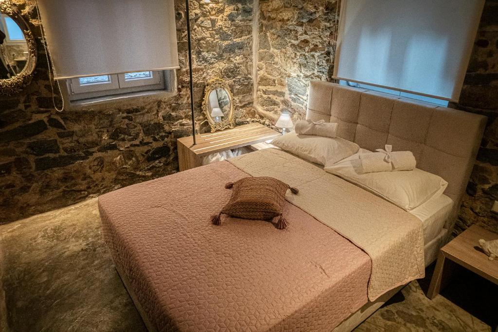 Posteľ alebo postele v izbe v ubytovaní PETRA'S HOUSE