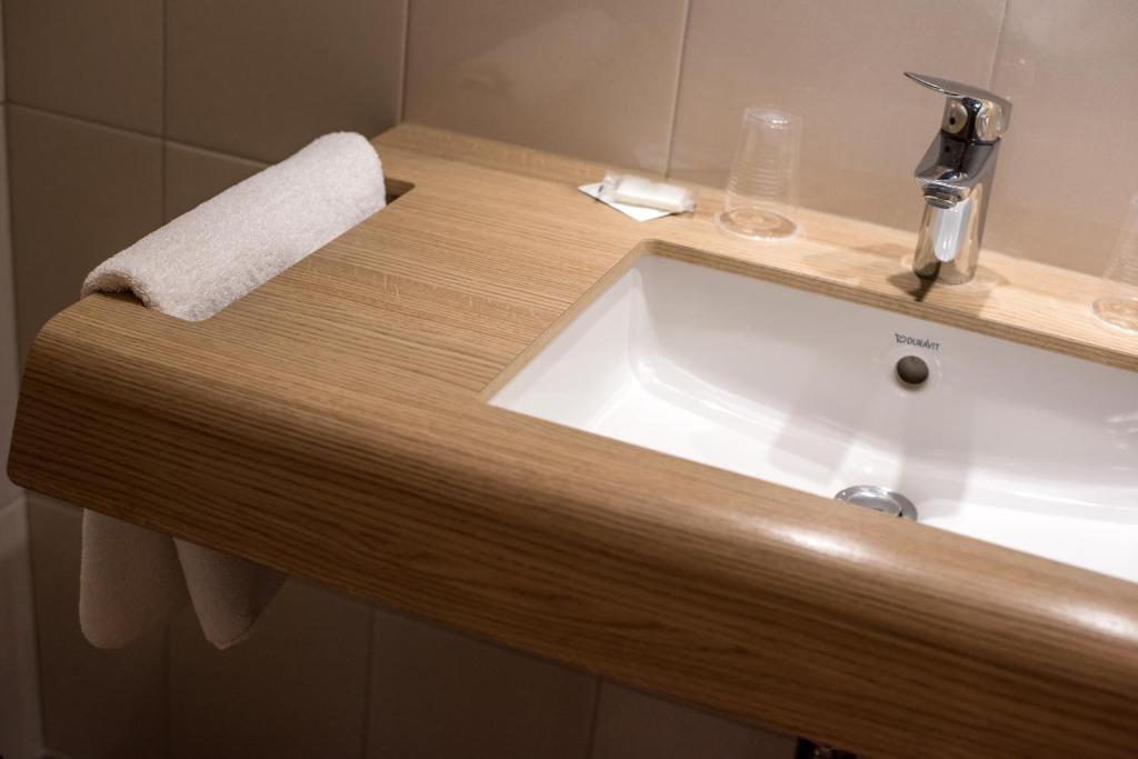 Koupelna v ubytování Hotel Beysang