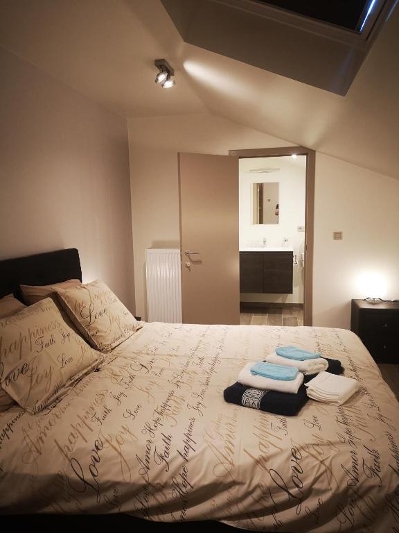 Postel nebo postele na pokoji v ubytování B&B Meulecauter