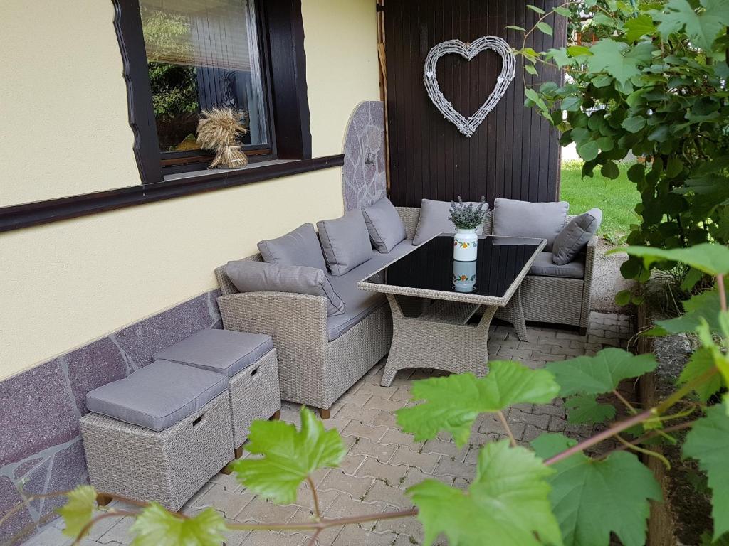 Posezení v ubytování Garden Apartments Maria