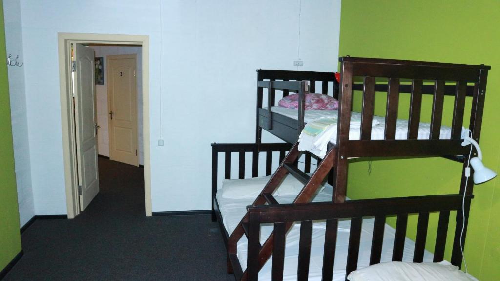 Postel nebo postele na pokoji v ubytování Happy Hostel Kiev