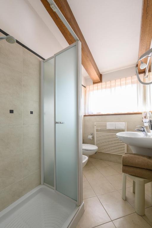 Koupelna v ubytování Hotel Rutiliano