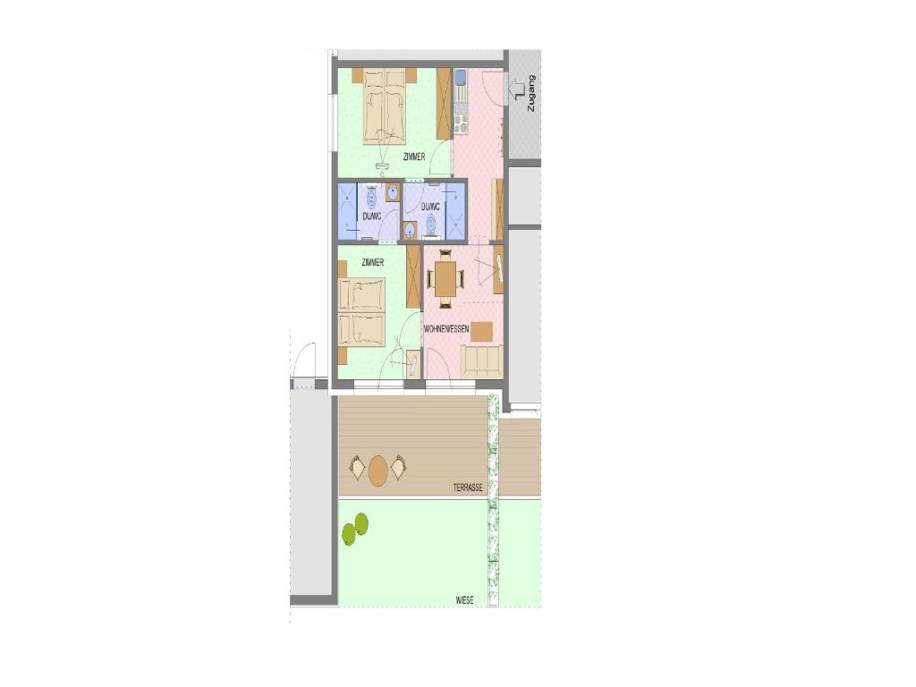 Plán poschodí v ubytovaní Casa Bellanova