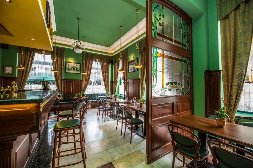 Posezení v ubytování Grand Hotel Praha
