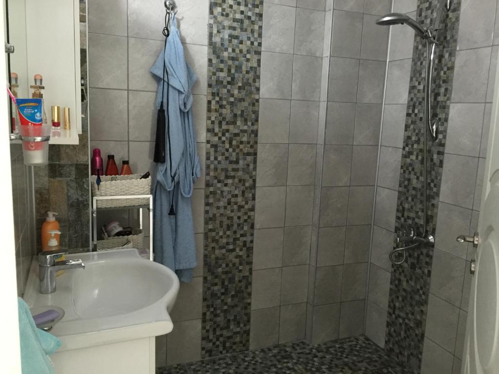 Koupelna v ubytování BELKA GOLF RESİDENCE Deluxe apt Poolside BELEK