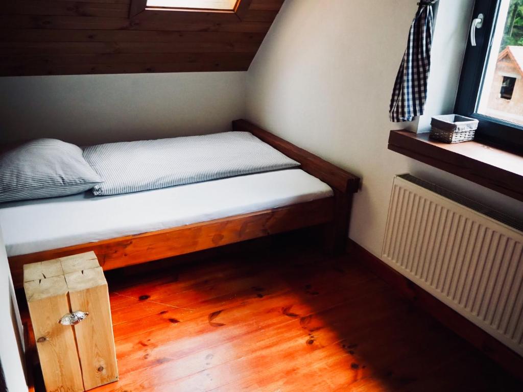 Posteľ alebo postele v izbe v ubytovaní Wysoka 5