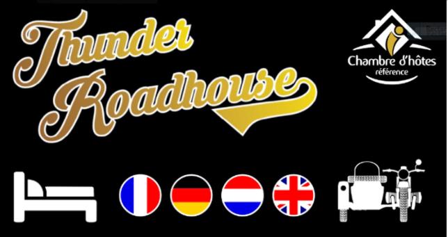 a group of stickers with the words harriet radcliffe radiance at Thunder Roadhouse in La Mothe-Saint-Héray