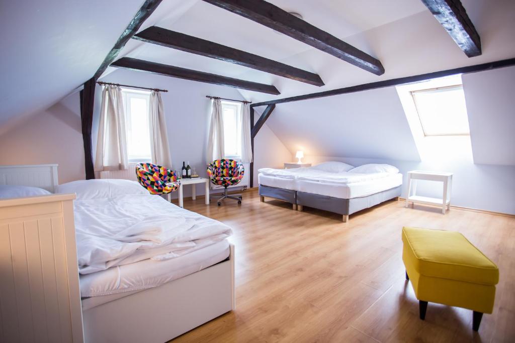 Postel nebo postele na pokoji v ubytování Resort Malevil