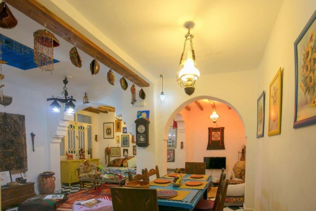 Posezení v ubytování Afra House
