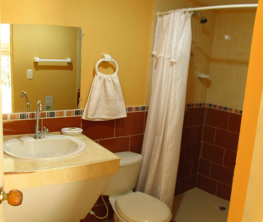 Koupelna v ubytování Casa D'mer Taganga